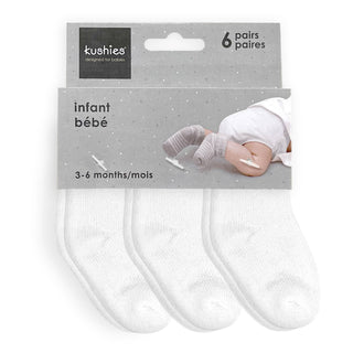 Baby Socks Pack of 6 White