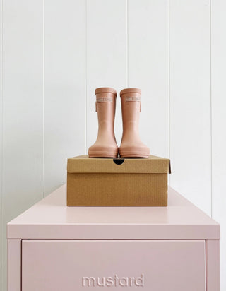 Natural Rubber Rainboots - Clay Pink