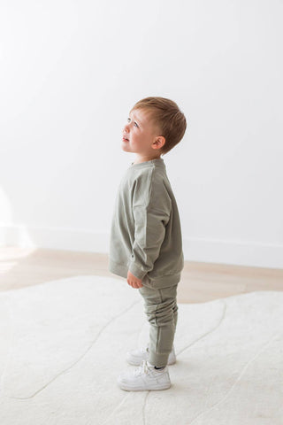 Sweatshirt & Jogger Set | Basil