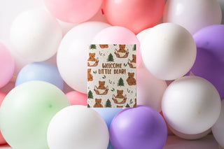 Welcome Little Bear - Greeting Card