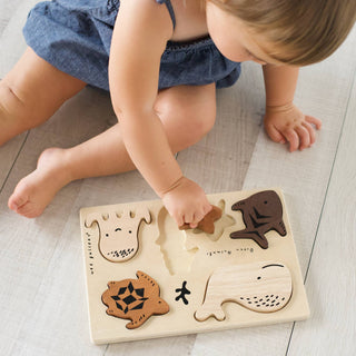 Wooden Tray Puzzle - Ocean Animals