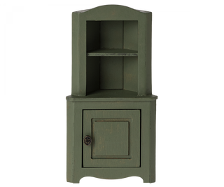 PREORDER- Corner Cabinet, Mouse- Dark Green