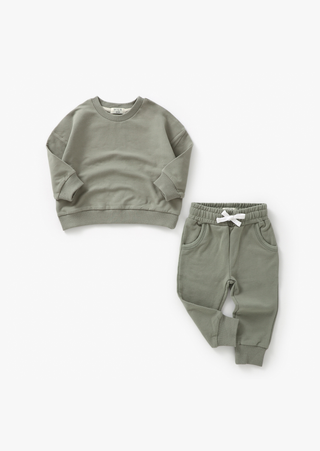 Sweatshirt & Jogger Set | Basil