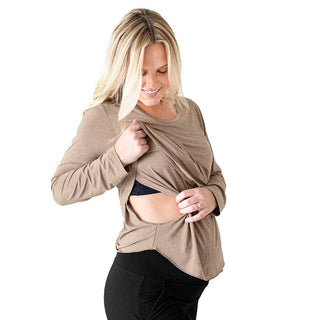 Bamboo Nursing & Maternity Long Sleeve T-shirt