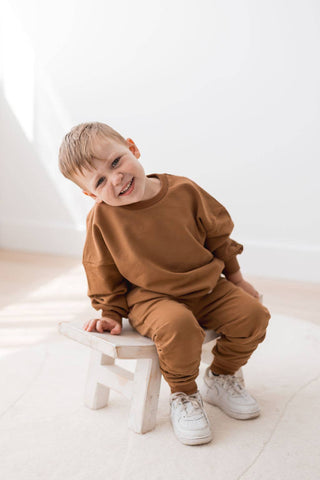 Sweatshirt & Jogger Set | Cinnamon