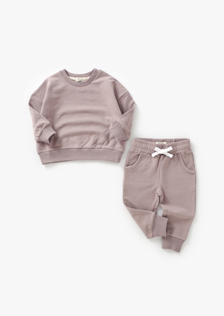 Sweatshirt & Jogger Set | Pale Mulberry