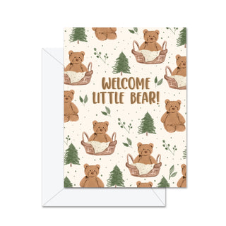 Welcome Little Bear - Greeting Card