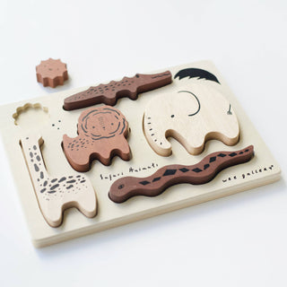 Wooden Tray Puzzle - Safari Animals