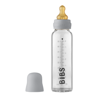 BIBS Glass Bottle Complete Set- Cloud