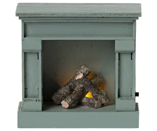 Fireplace, Mouse - Blue
