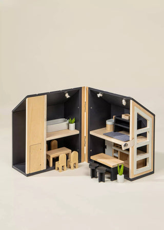 Wooden Doll House To Go