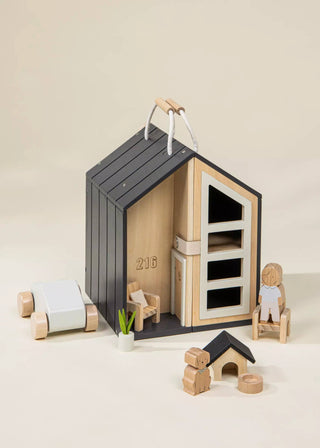 Wooden Doll House To Go