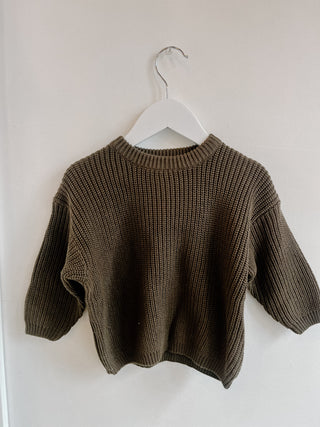 Knit Sweater in Olive