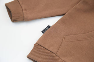 Brushed Terry Hoodie  - Mocha