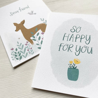 So Happy for You Congratulations Greeting Card