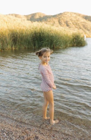 The "Charlotte" Ruffle Rashguard Swimsuit