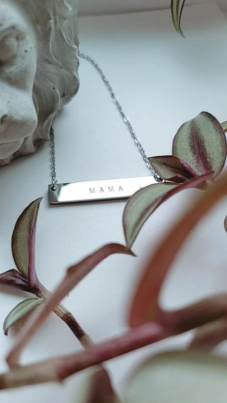 Mama Bar stainless Necklace