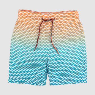 Mid Length Swim Trunks-Dots