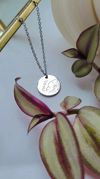 Mum Circle Stainless Necklace
