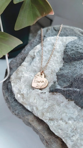 Nana Rose Gold Heart Necklace