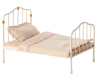 Vintage bed, Mouse - Off white
