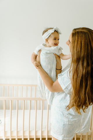 Ladies Short Sleeve PJ Set - Valley Blooms