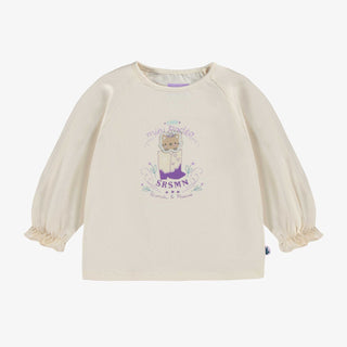 Cream LS with Cowboy Boot and Cat (Baby)