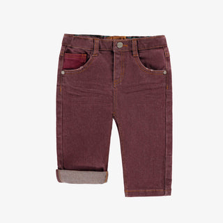 Burgundy Regular-Fit Jeans