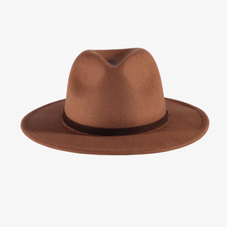 Brown Felt Fedora Hat