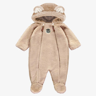 Beige Faux-fun One-piece