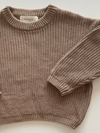 Knit Sweater in Teddy