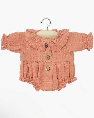 Léonore romper in marsala cotton gauze