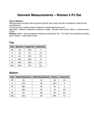 Ladies Short Sleeve PJ Set - Valley Blooms