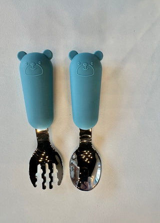 PVB Silicone Fork & Spoon Set