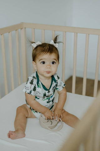 Short Sleeve Onesie- Borealis Bear