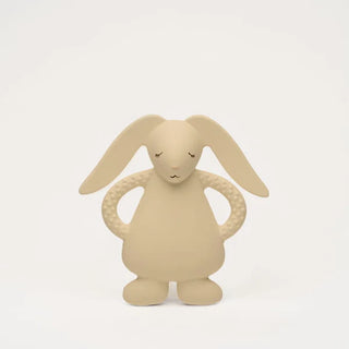 Moonie Bunny Natural Rubber Teether - Sand
