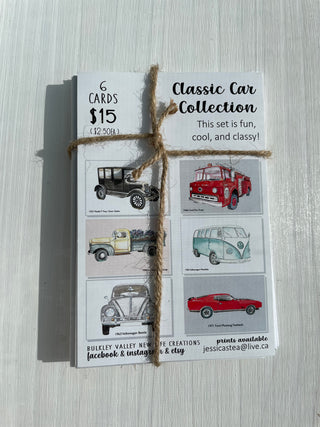 Classic Car Collection Card Set