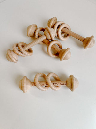 Wooden Baby Rattle