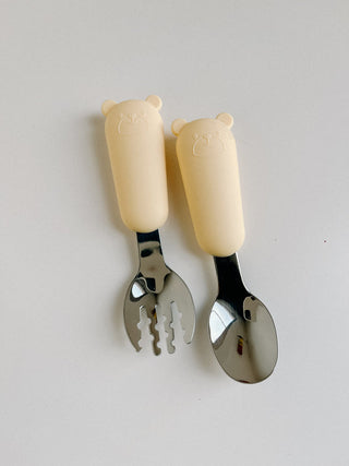 PVB Silicone Fork & Spoon Set