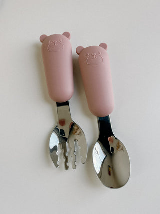 PVB Silicone Fork & Spoon Set