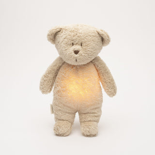 Moonie Organic Humming Bear With Lamp - Sand