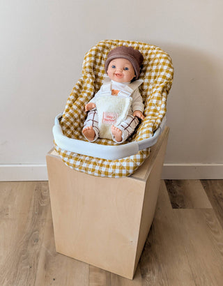 Doll Capsule - Blue Ducky - Mustard Gingham - Tiny Harlow