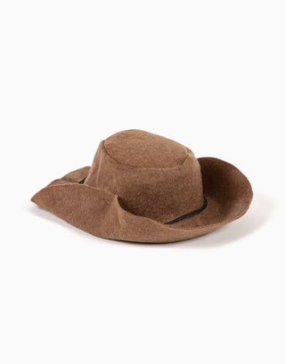 Doll - Brown Felt Cowboy Hat