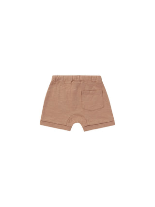front pouch short || clay