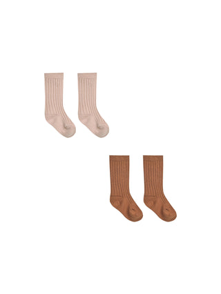 socks set || blush, clay