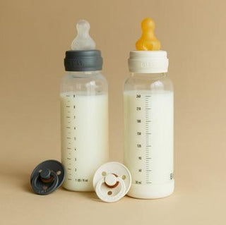 BIBS BPA-Free PP Baby Bottle Round Silicone 4 pack 270 ml Ivory