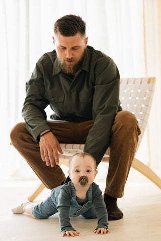 BIBS Pacifier Original COLOUR Latex 2 PK  Vanilla/Pine