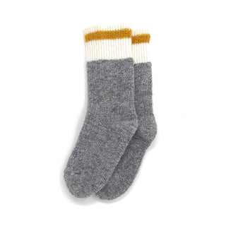 Little Camper Wool Socks Yellow 5-8y