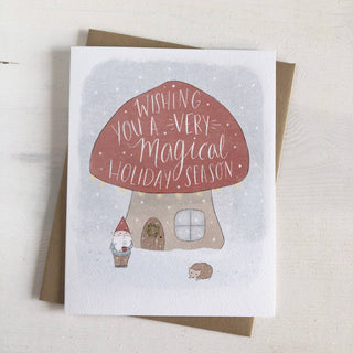Magical Mushroom - Holiday Greeting Card