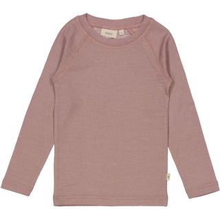 Wool T-Shirt LS - Dusty Lilac